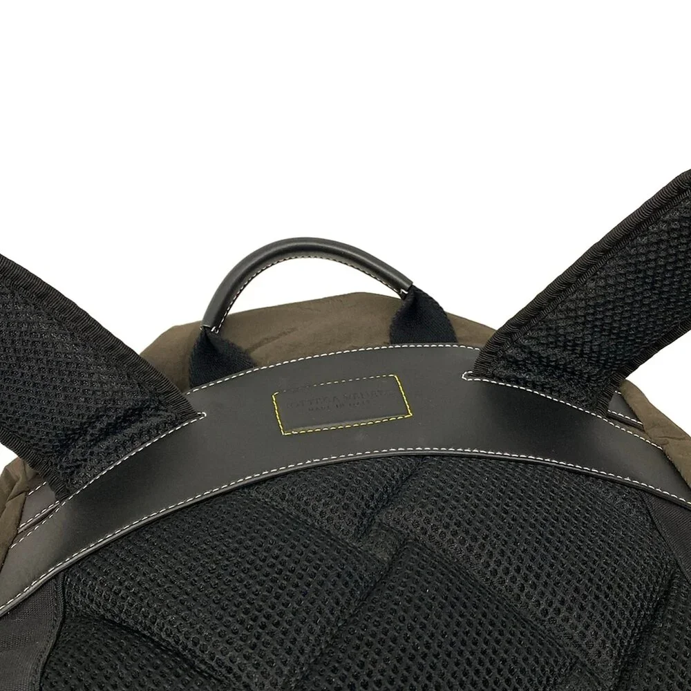 Bottega Veneta Backpack Dark Brown Black Yellow